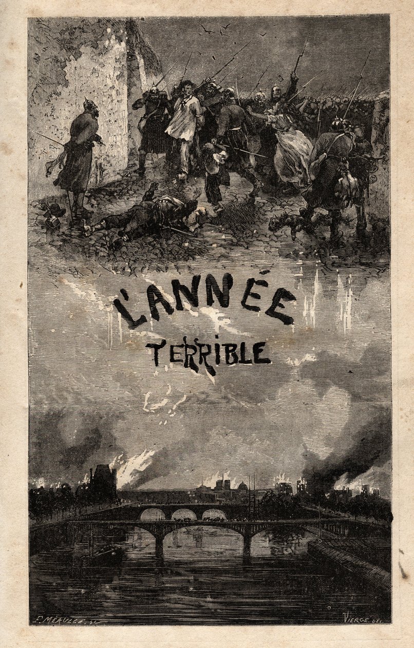 Frontispice af "Det frygtelige år" af Victor Hugo - 1874 - af Unknown artist