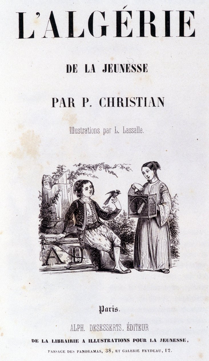 Frontispice af bogen "Algeriet gennem ungdom"" af P.Christian af Unknown artist