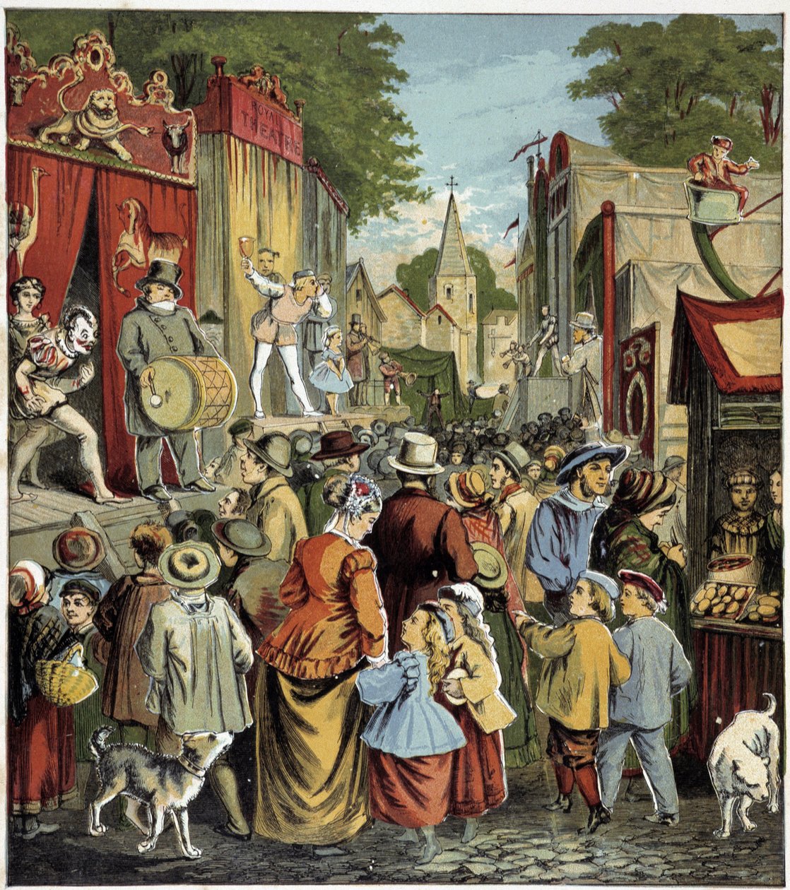 Fête caraine. Illustration af en børnebog i det 19. århundrede. af Unknown artist