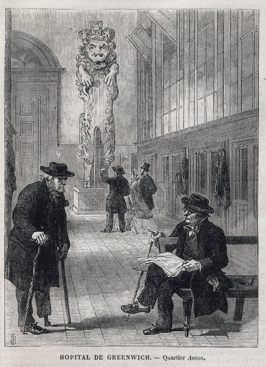 GREENWICH HOSPITAL (Greenwich Hospital): Galionsfiguren på krigsskibet 