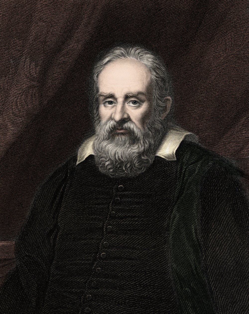Galileo Galilei (Galilæa) 1564-1642 - gravering - 1800-tallet af Unknown artist