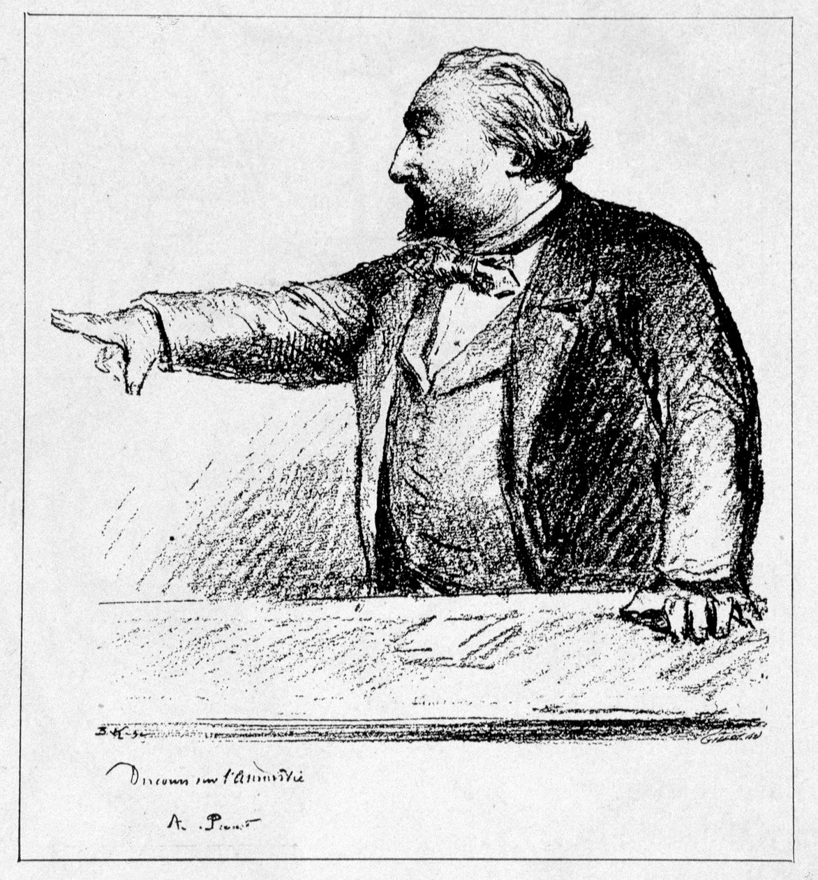 Gambetta holder sin tale om amnesti af Unknown artist