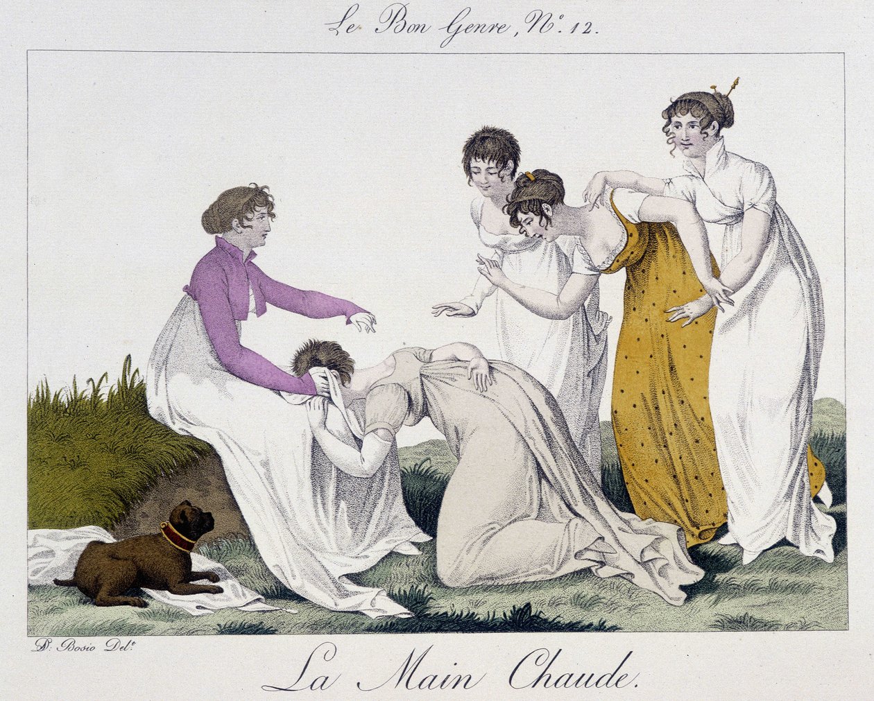 Spil om den varme hånd - i "" Den gode genre"", nr. 12, begyndelsen af det 19. århundrede af Unknown artist