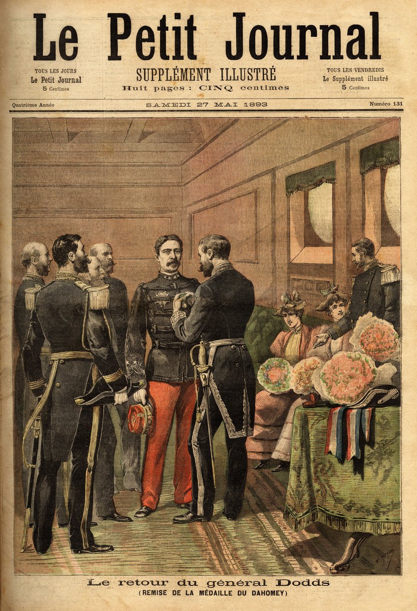 General Alfred Dodds (1842-1922), efter at have udmærket sig under missioner til Indokina og pacificeret Senegal, ledede han Dahomey-kampagnen og modtog Dahomey-medaljen, overrakt af generalkommissæren for flåden Hanes. Selvas samling af Unknown artist