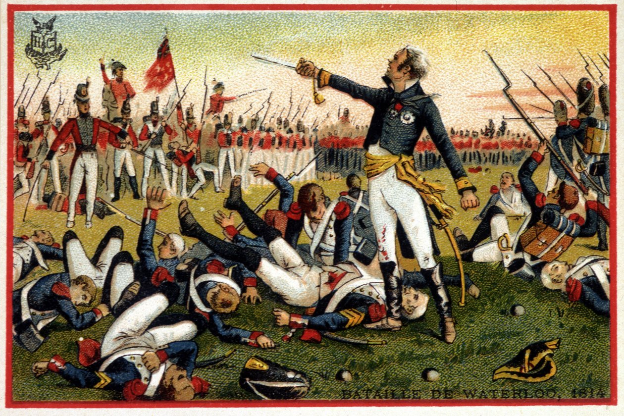 General Cambronne ved slaget ved Waterloo (1815) - chromo., slutningen af det 19. århundrede af Unknown artist