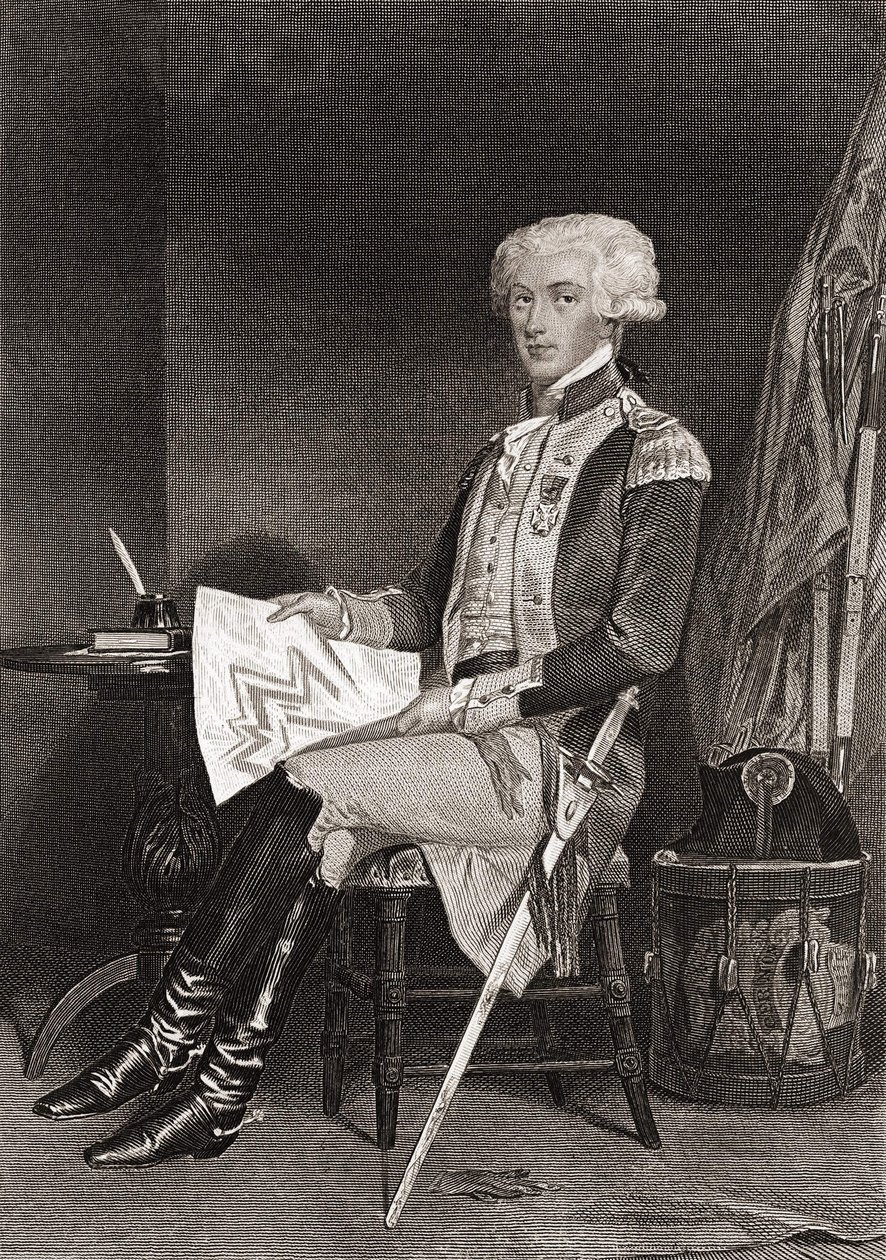 General La Fayette (1757-1834). af Unknown artist