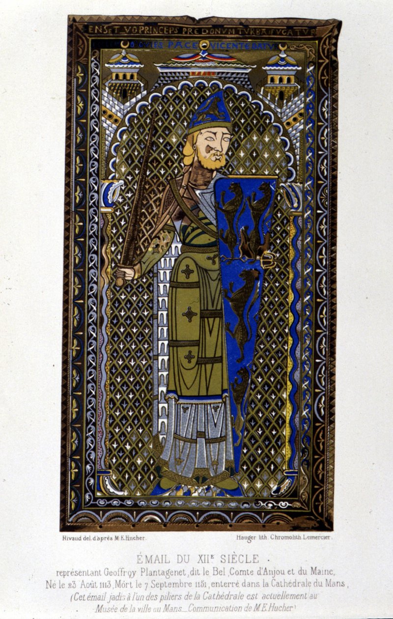 Geoffroy Plantagenêt - emalje af Unknown artist
