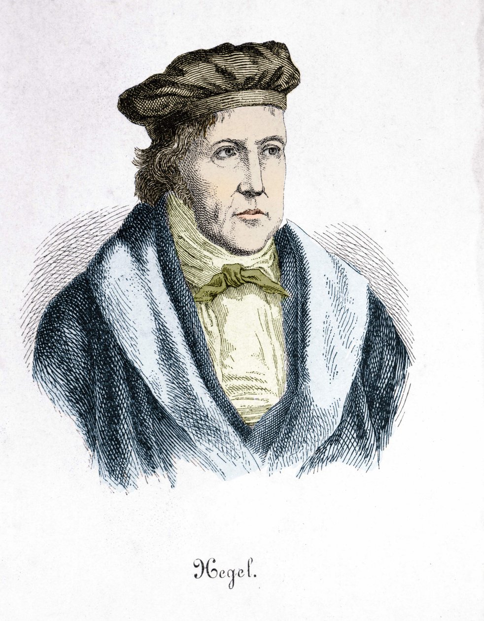Georg Wilhelm Friedrich Hegel (1770 - 1831), tysk filosof. af Unknown artist