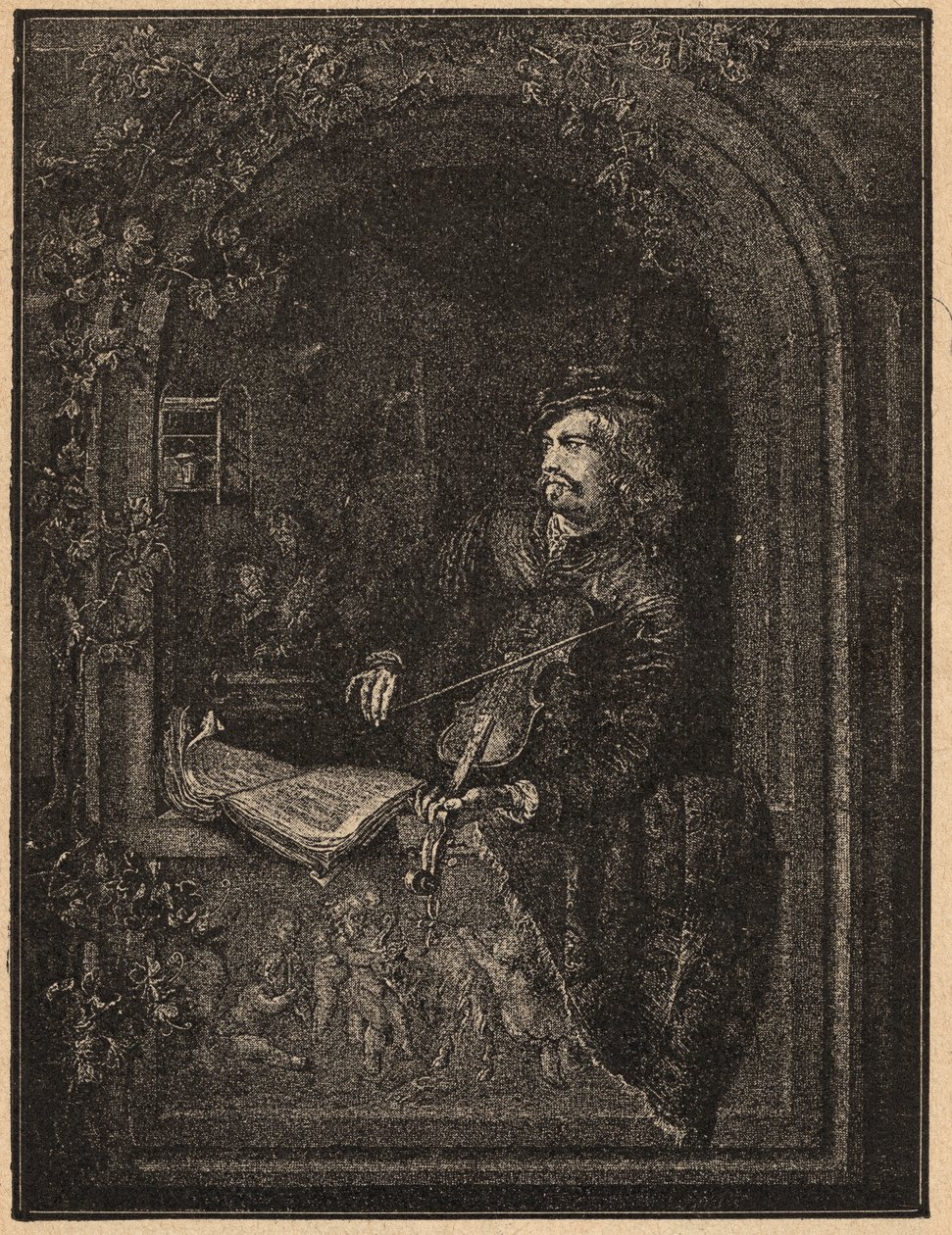 Gerard Dou eller Gerrit Dou eller Dow 1613-1675 hollandsk guldaldermaler af Unknown artist