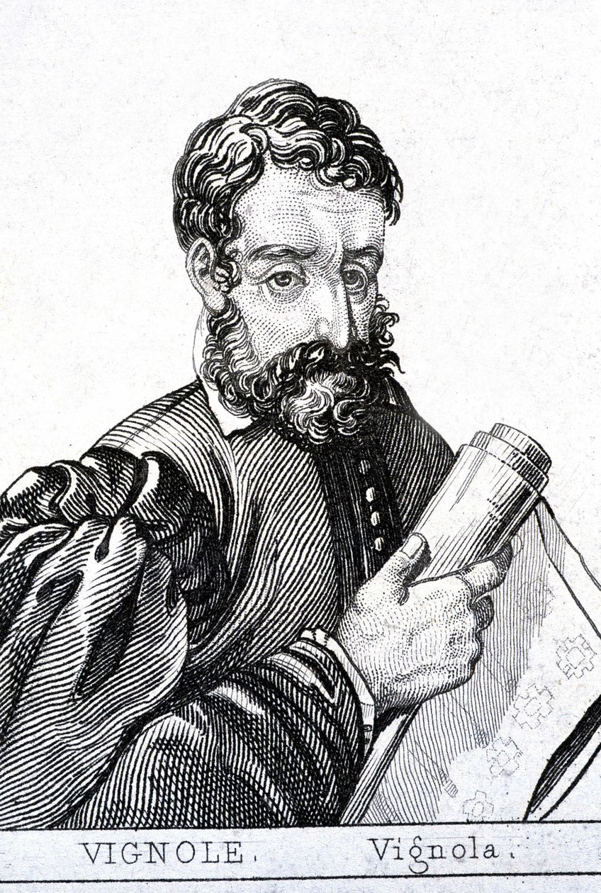 Giacomo Barozzi, aka Vignola, på fransk Le Vignole (1507 - 1573) italiensk arkitekt. af Unknown artist