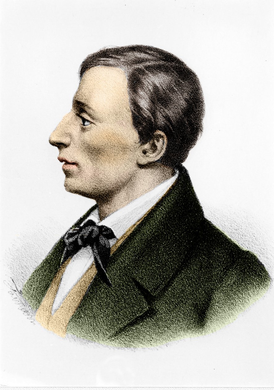 Giacomo Leopardi (1798-1837) af Unknown artist