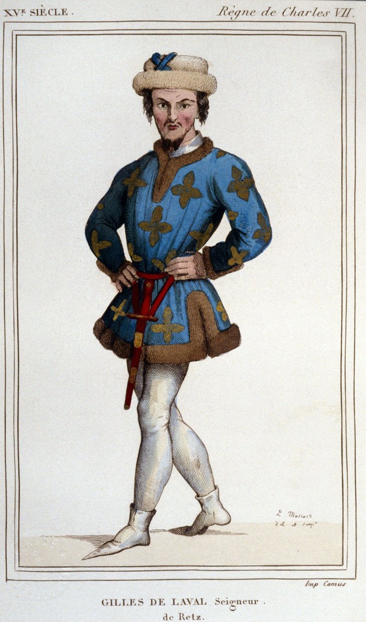 Gilles de Rais (Retz ou Rays) (1404-1440), våbenkammerat af Jeanne d