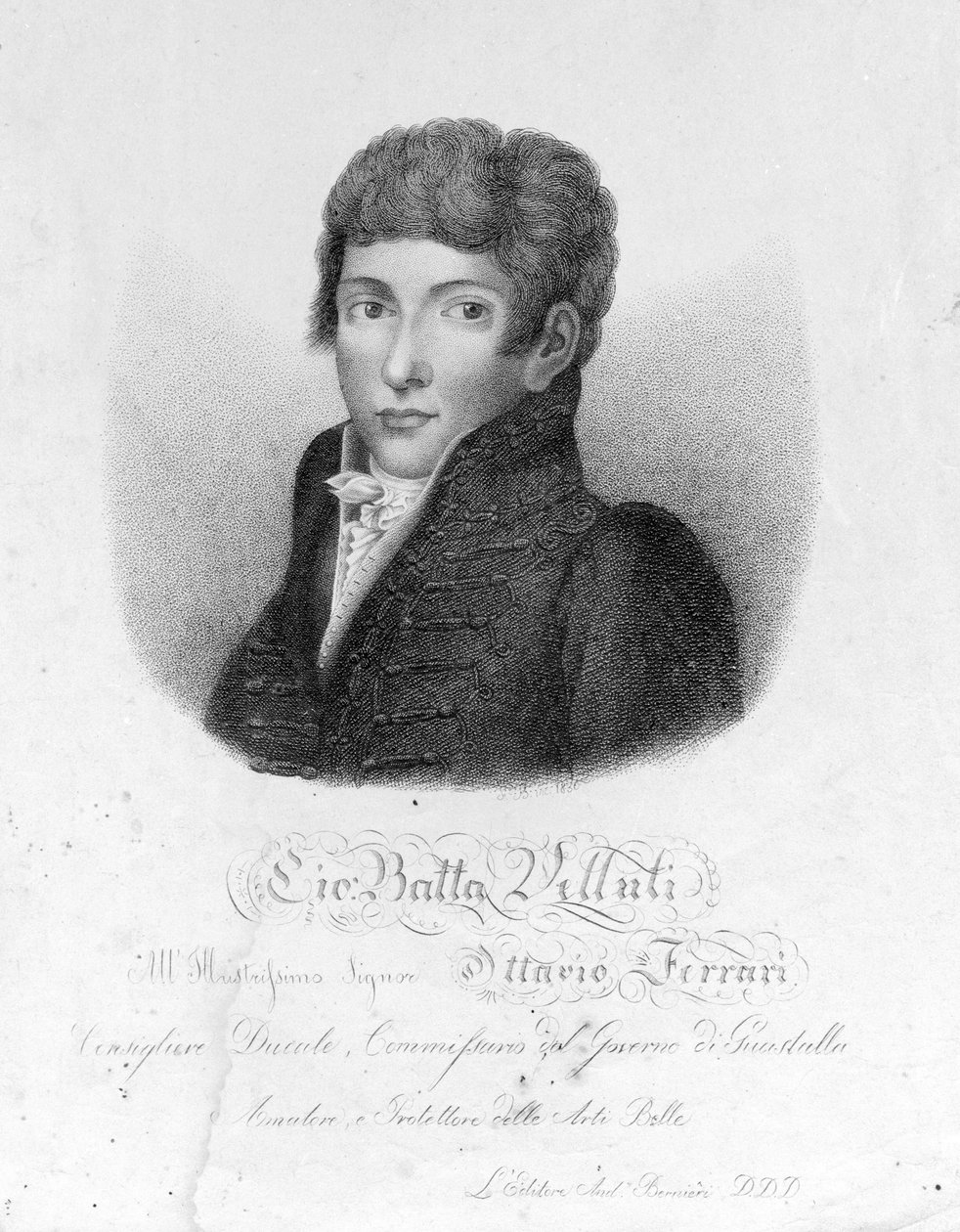 Giovanni Battista Velluti (1781-1861), sidste kastratopera. af Unknown artist