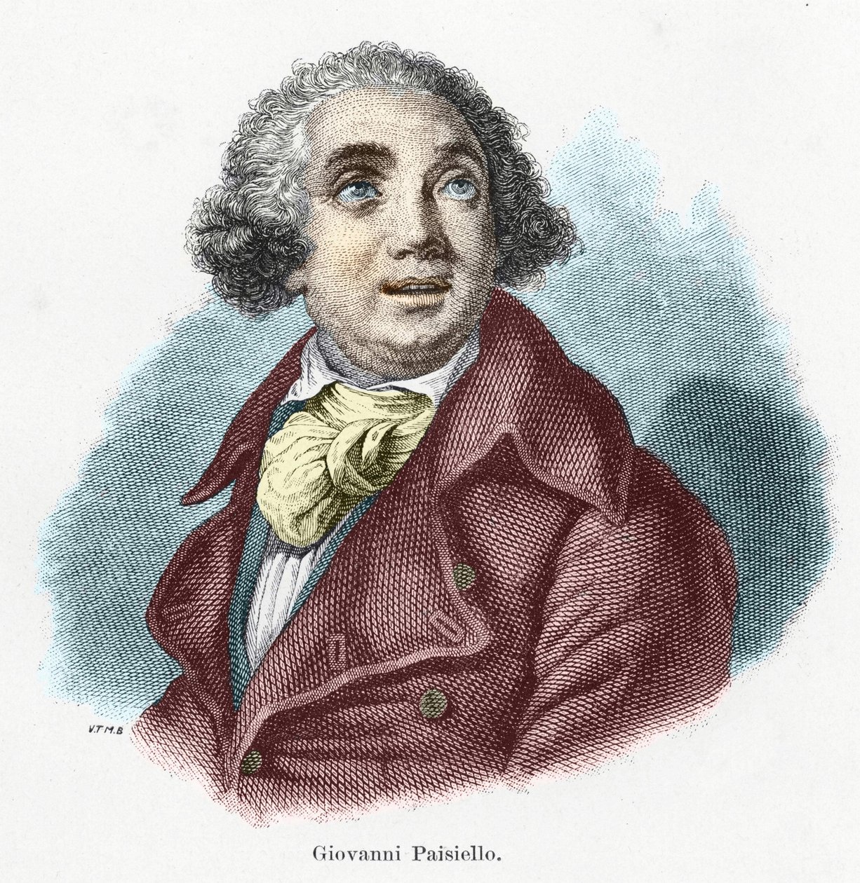 Giovanni Paisiello (eller Nazioniello) (1740-1816), italiensk komponist. af Unknown artist