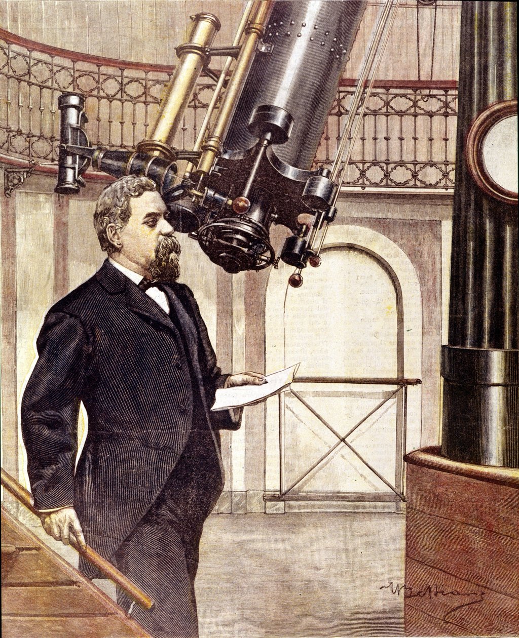 Giovanni Virginio Schiaparelli, italiensk astronom (f i Savigliano, Piemonte af Unknown artist
