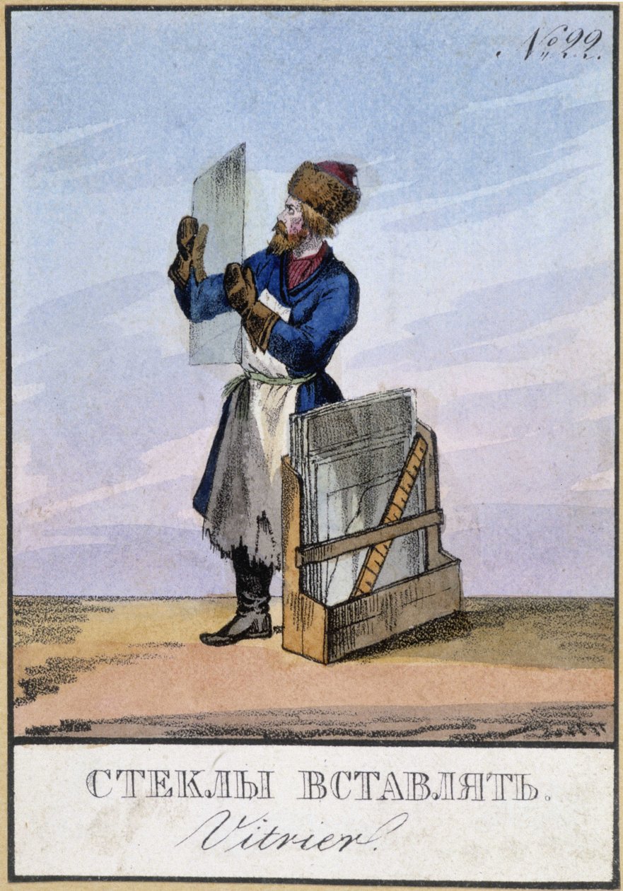 Glarmester i 1800-tallet. af Unknown artist