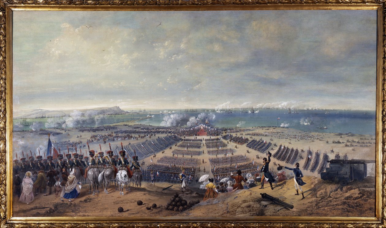 Stor parade i militærlejren Boulogne af Unknown artist