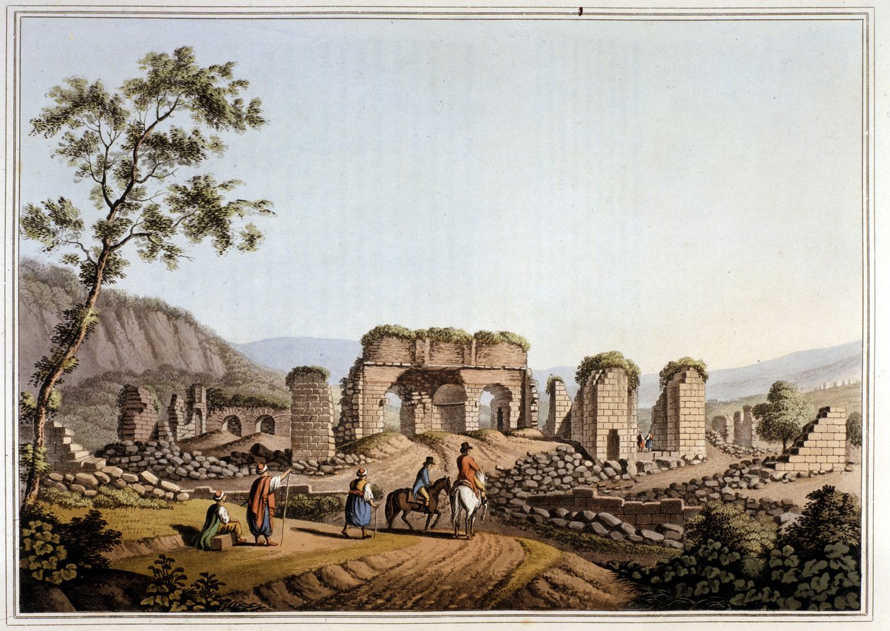 Grækenland. Ruinerne af Dianatemplet (artemis) i Efesos af Unknown artist