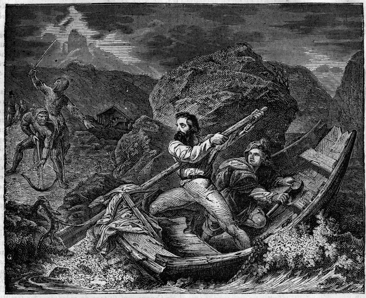 Guillaume Tell (William Tell) redder Baumgartner. af Unknown artist