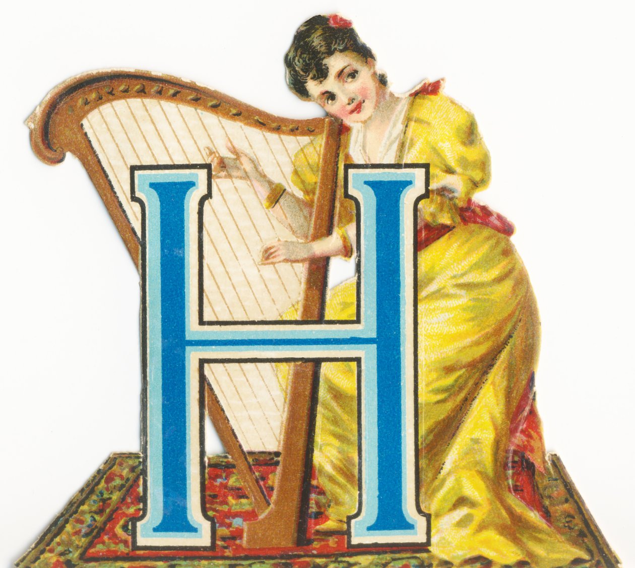 H: Harpespiller af Unknown artist
