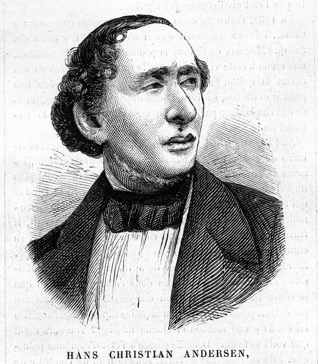 HC Andersen. Dansk forfatter 1805-1875 af Unknown artist