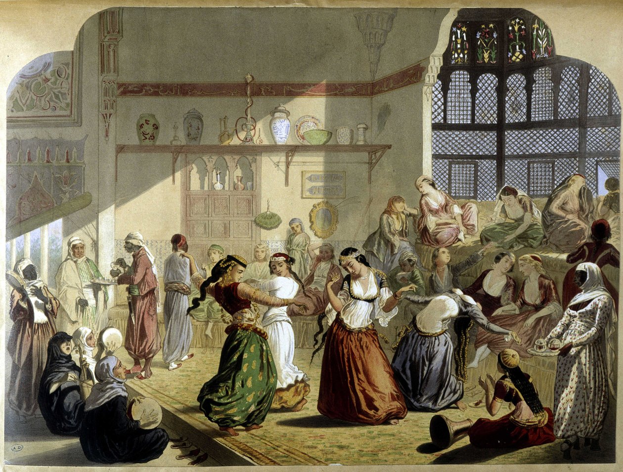 Harem - i "" Modern Egypt", ca. 1870. af Unknown artist