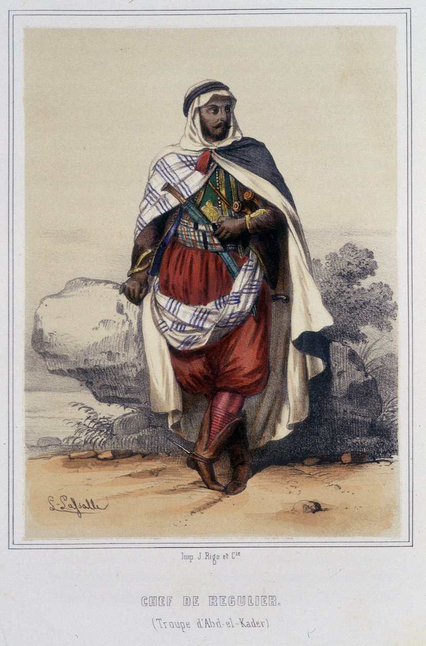 Leder af genvinding i Algeriet i anden halvdel af det 19. århundrede. af Unknown artist