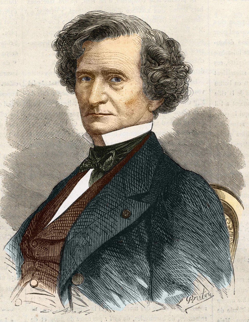 Hector Louis Berlioz fransk komponist (1803-1869). af Unknown artist