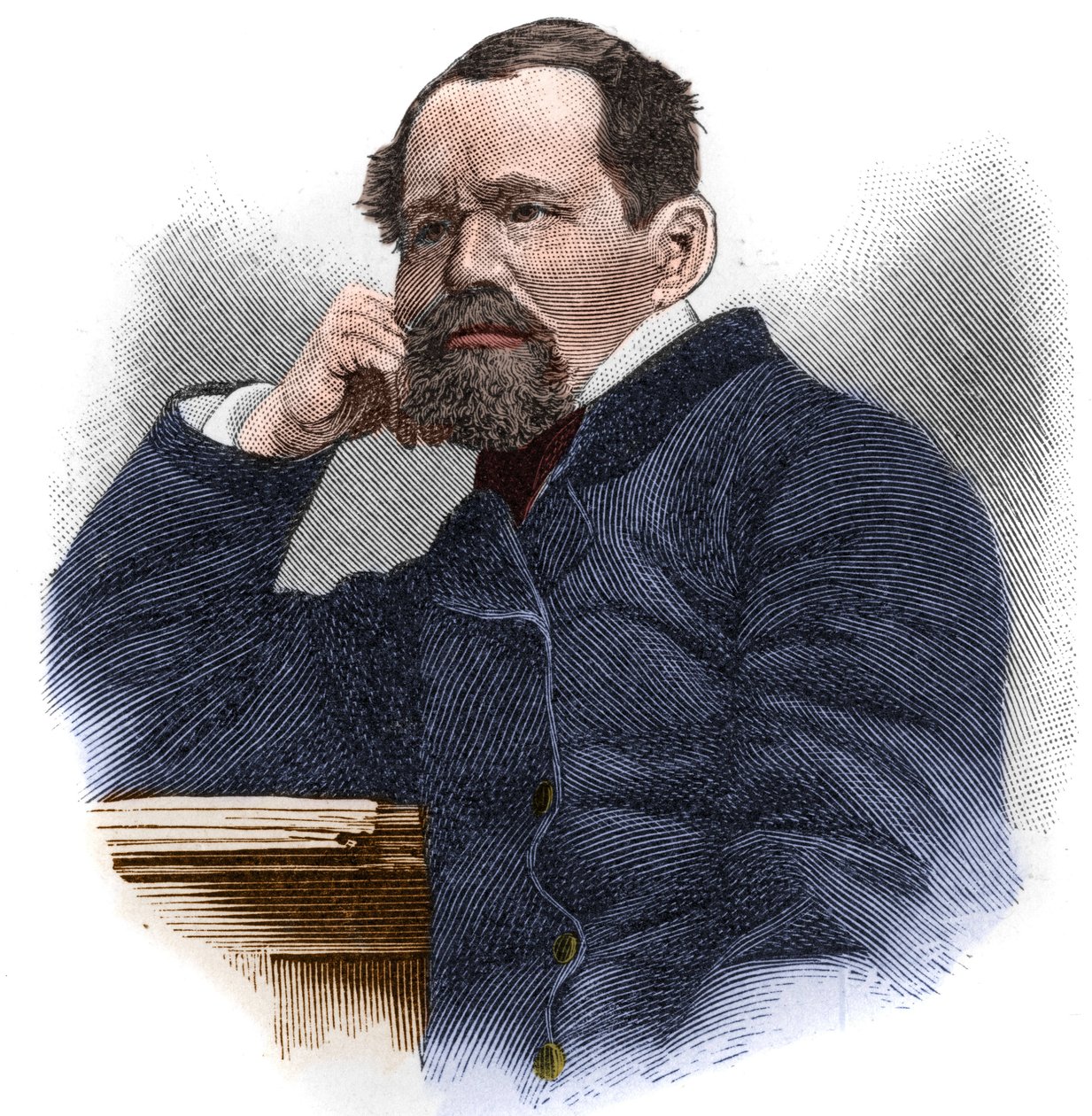 Heinrich Laube (1806-1884) tysk forfatter og dramatiker af Unknown artist