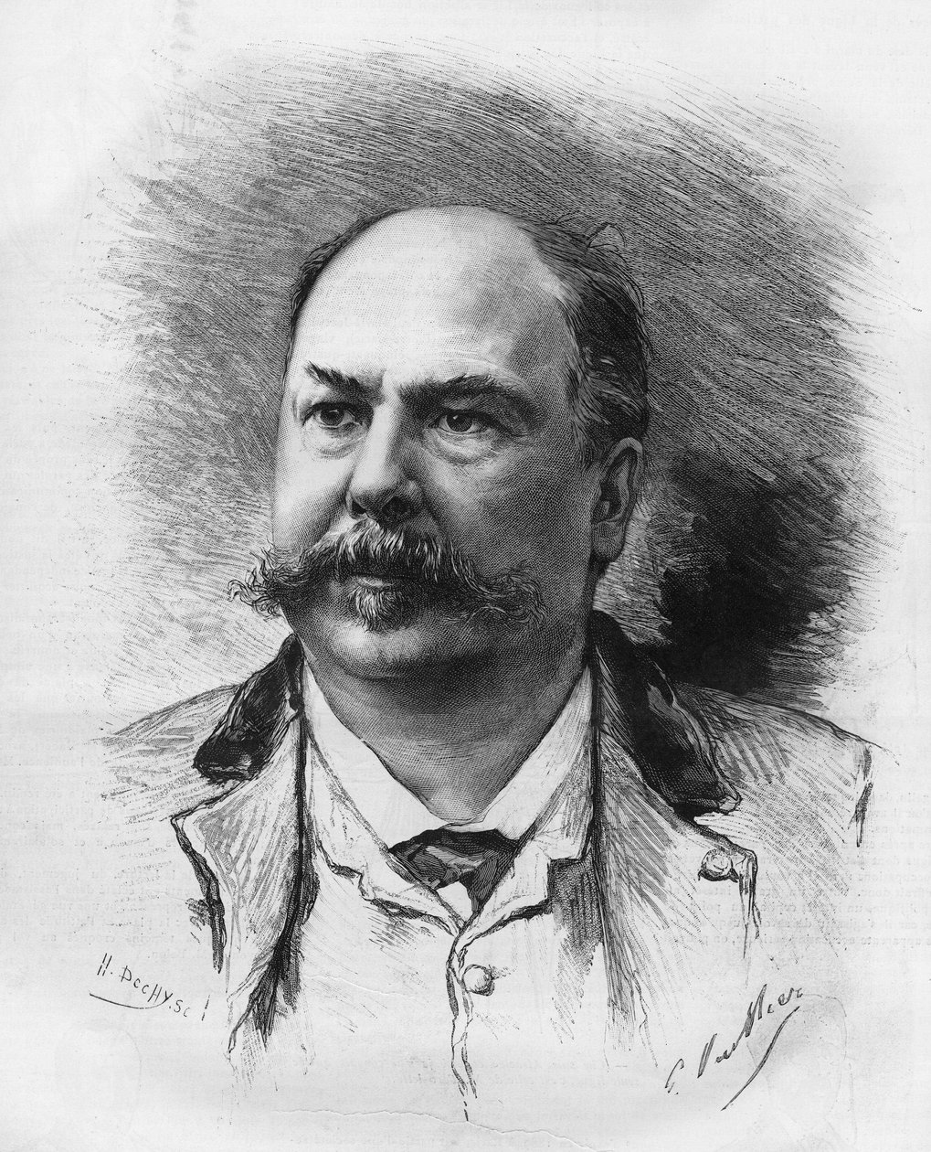 Henri (Henry) Meilhac (1831-1897), fransk dramatiker. af Unknown artist