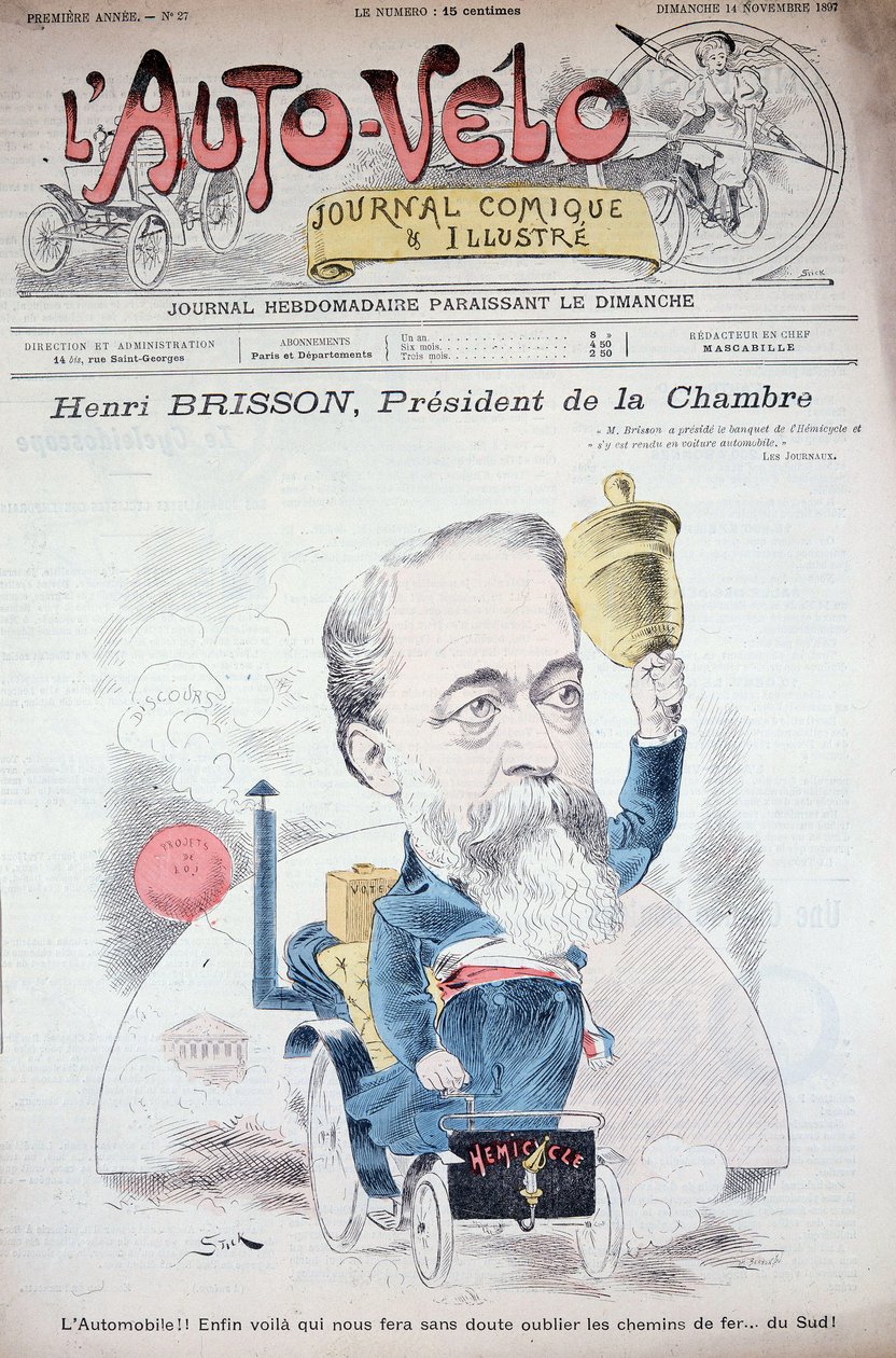 Henri Brisson en automobile (præsidenten for kammeret) - i ""l