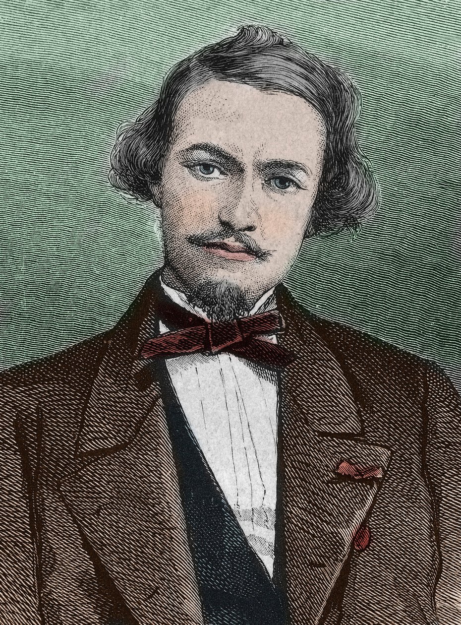 Henri Duveyrier (1840-1892), fransk opdagelsesrejsende - portræt af Henri Duveyrier orientalist, fransk rejsende og geograf af Unknown artist