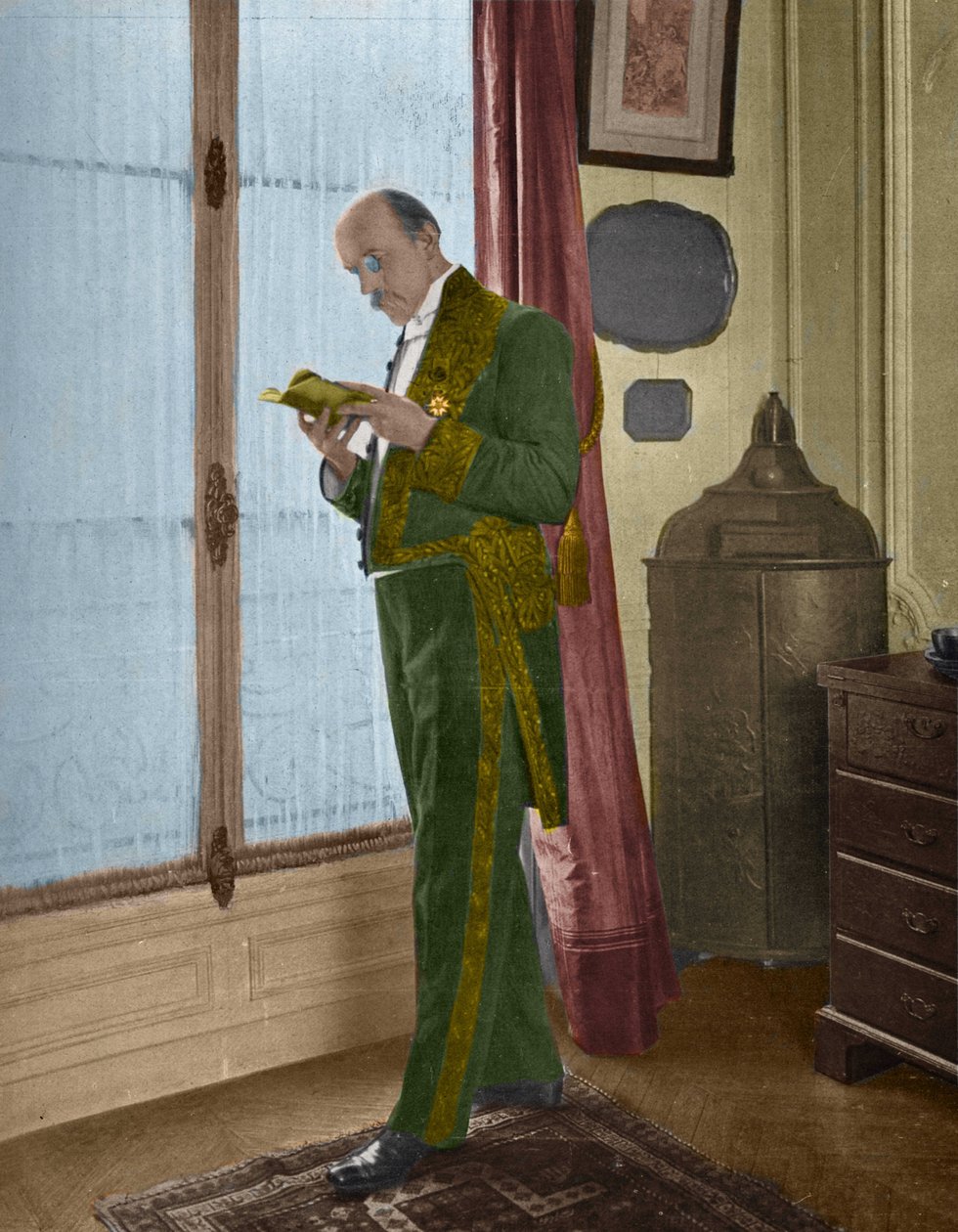 Henri de Regnier (1864-1936), fransk forfatter hjemme, inden han gik på akademiet af Unknown artist
