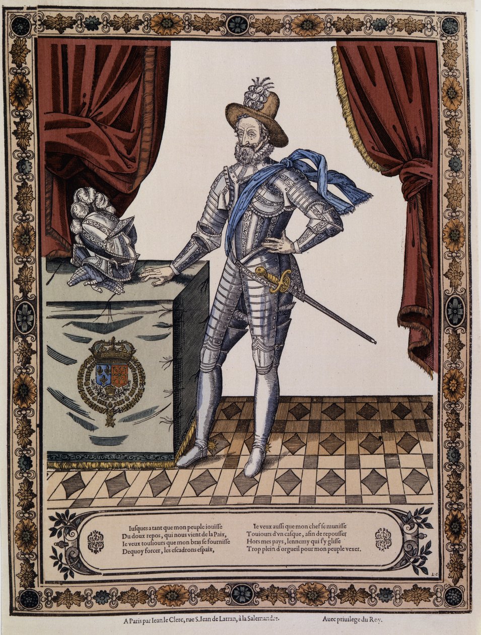 Henrik IV (1553 - 1610), konge af Frankrig omkring 1600. af Unknown artist
