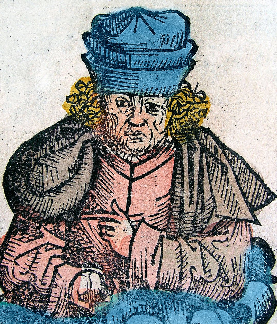 Herodot (Herodotos, 484-425 f.Kr.), græsk historiker - HERODOTUS 490-425 f.Kr., græsk historiker - træsnit fra Nürnbergkrøniken af Unknown artist