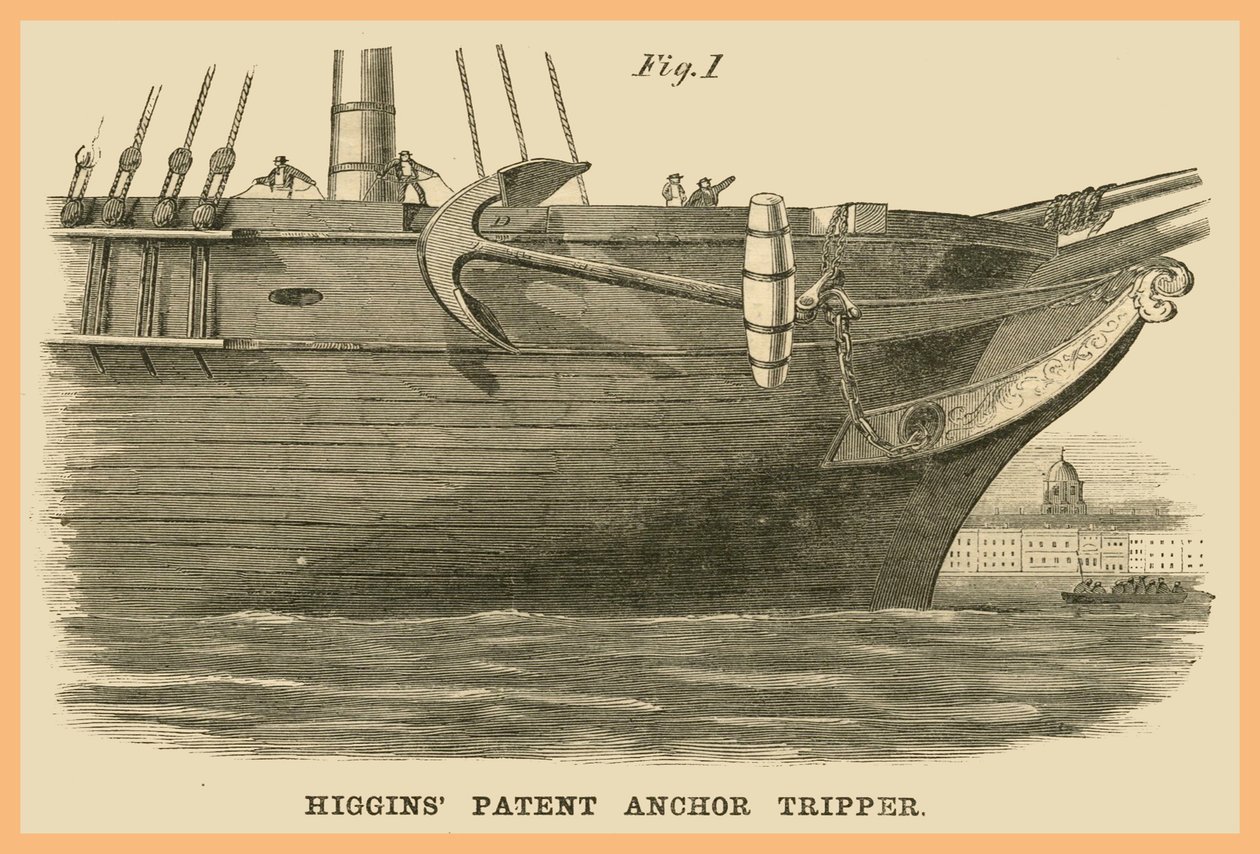 Higgins Patent Anchor Tripper af Unknown Artist