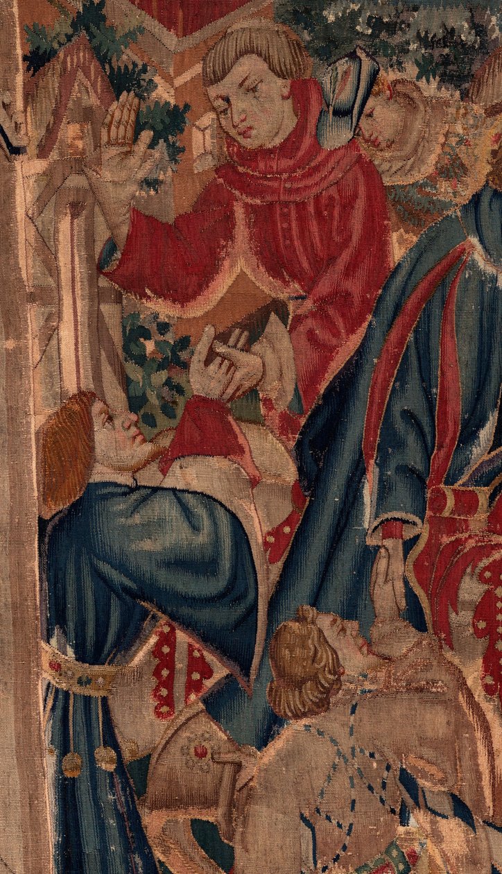 Historien om Saint Piat og Saint Eleuthère, scene 8, detaljecenter af Unknown artist