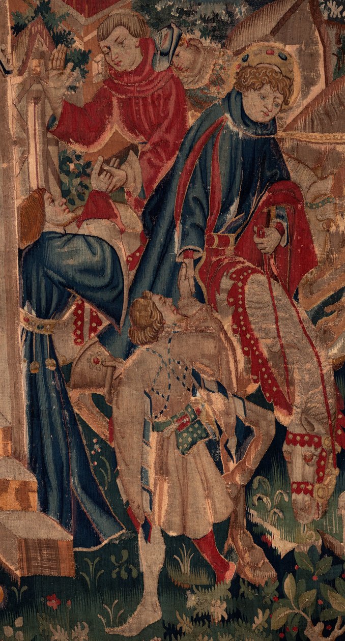 Historien om Saint Piat og Saint Eleuthère, scene 8, detaljecenter af Unknown artist