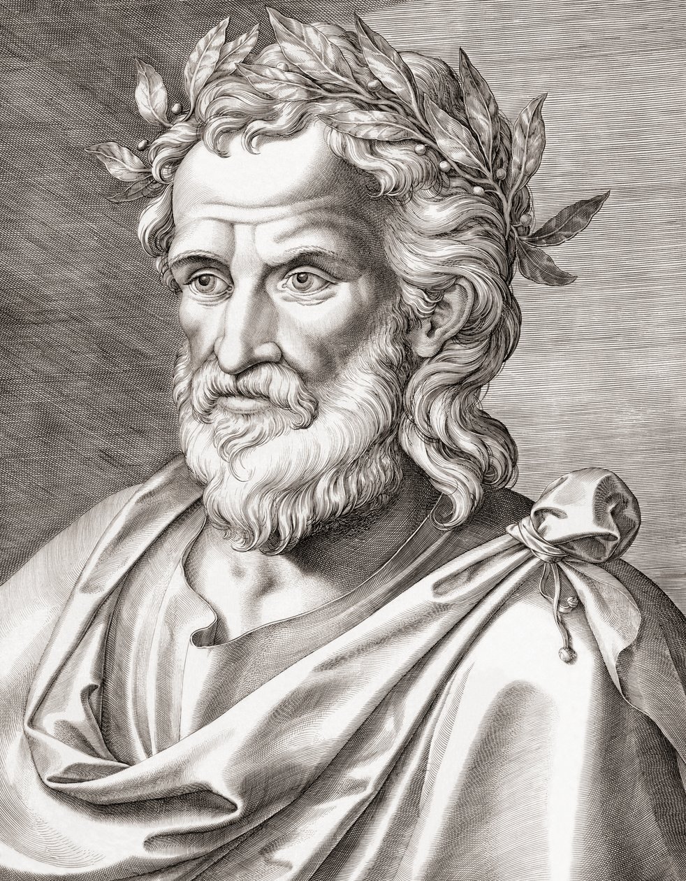 Homer. Portræt. af Unknown artist
