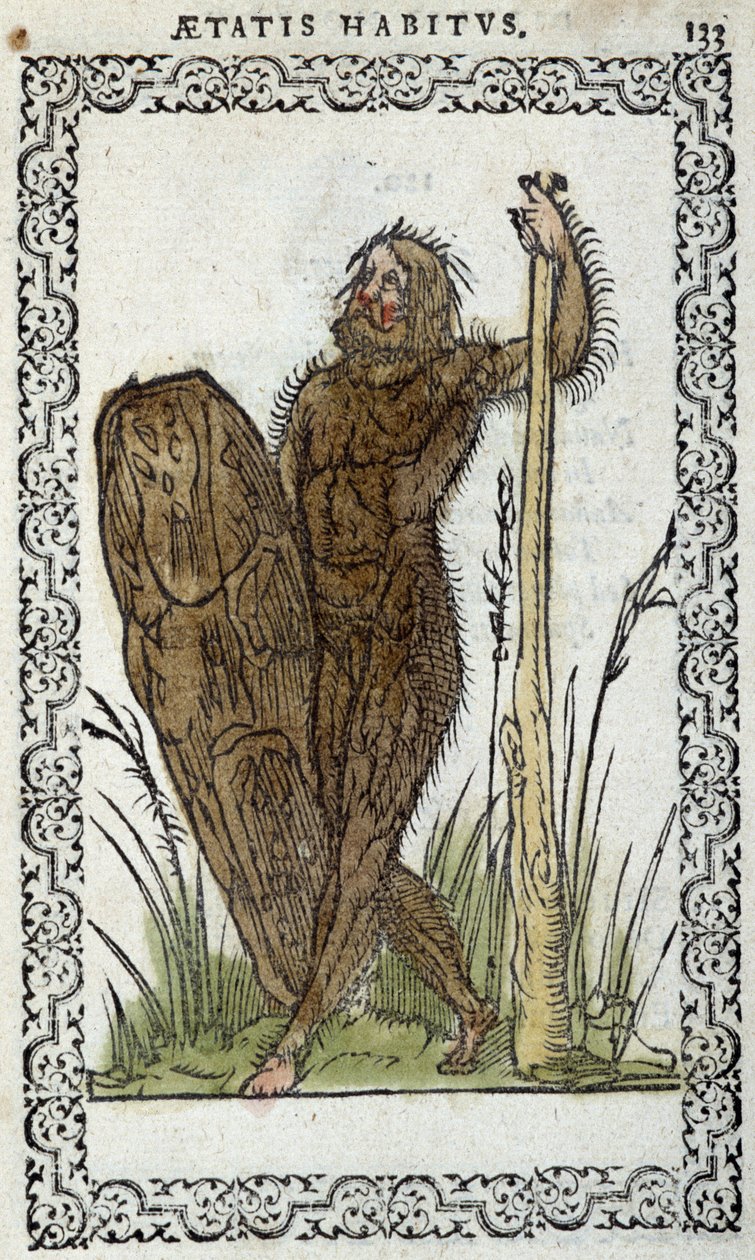 Homme sauvage - i "" Habits et effigies"" af Jean Sluperius af Unknown artist