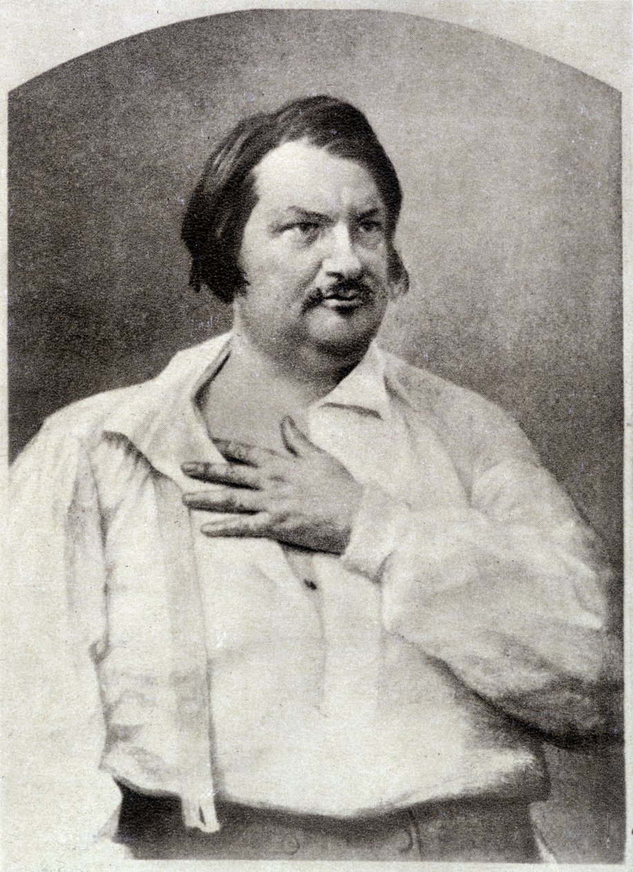 Honoré de Balzac, omkring 1850 af Unknown artist