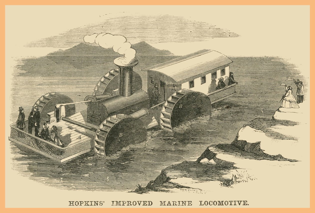 Hopkins forbedrede marinelokomotiv af Unknown Artist
