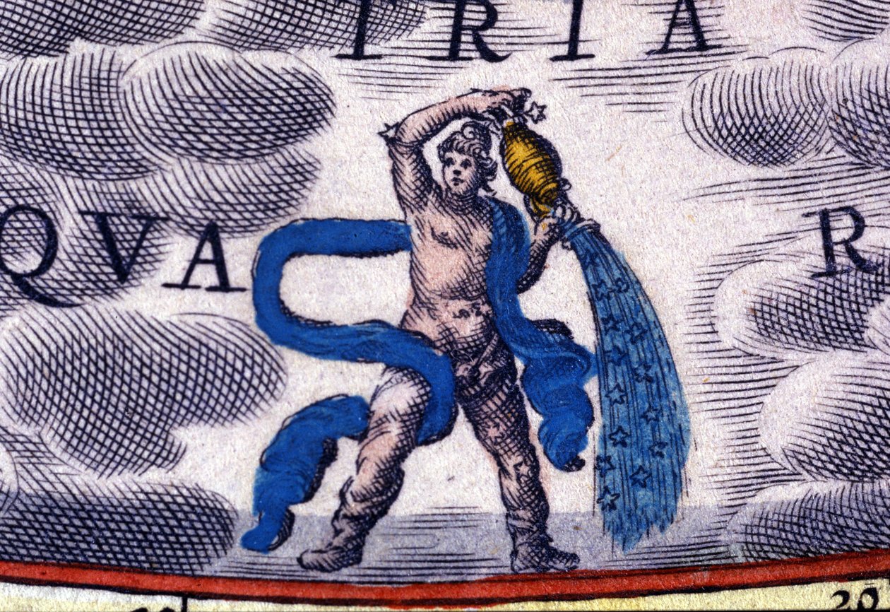Horoskop: stjernetegn, Vandmanden. af Unknown artist