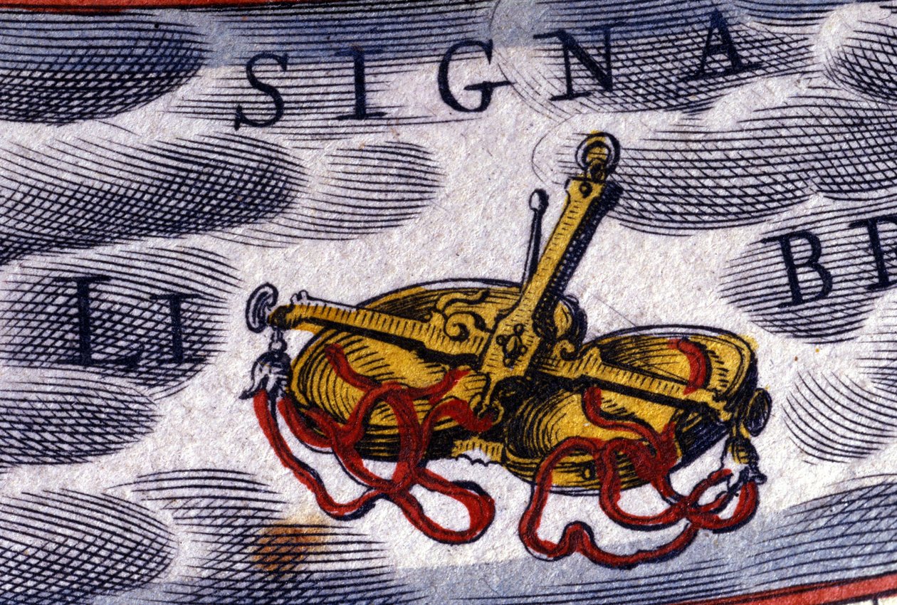 Horoskop: stjernetegn, Vægten. 1500-tals stik. af Unknown artist