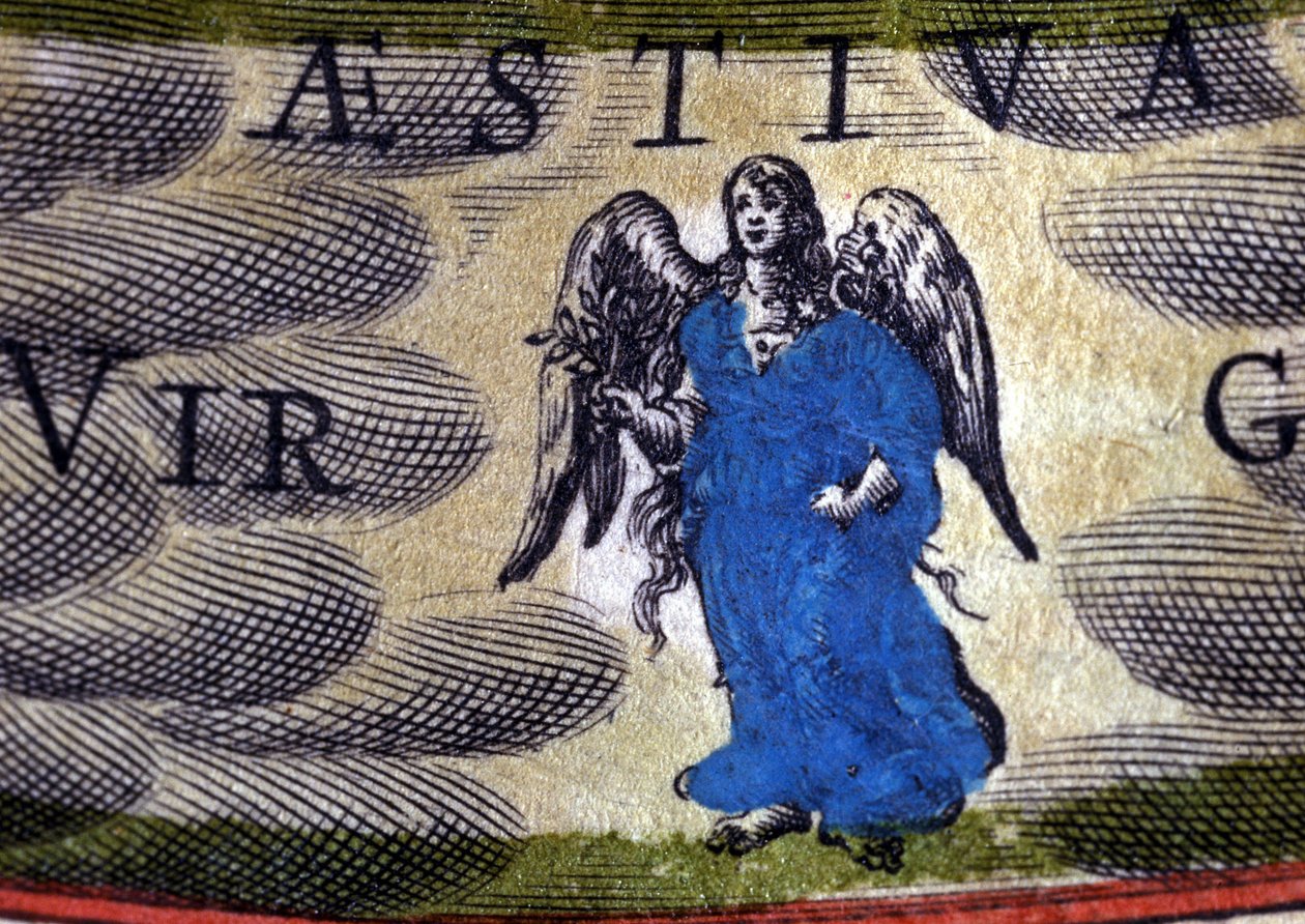 Horoskop: stjernetegn, Jomfruen. 1500-tals stik. af Unknown artist
