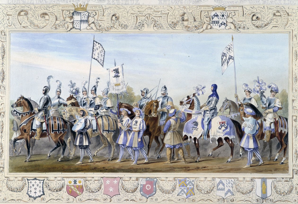 Ryttere "" Black Lions"" - i "" Knight of England" af J. Whatman, red. T. M