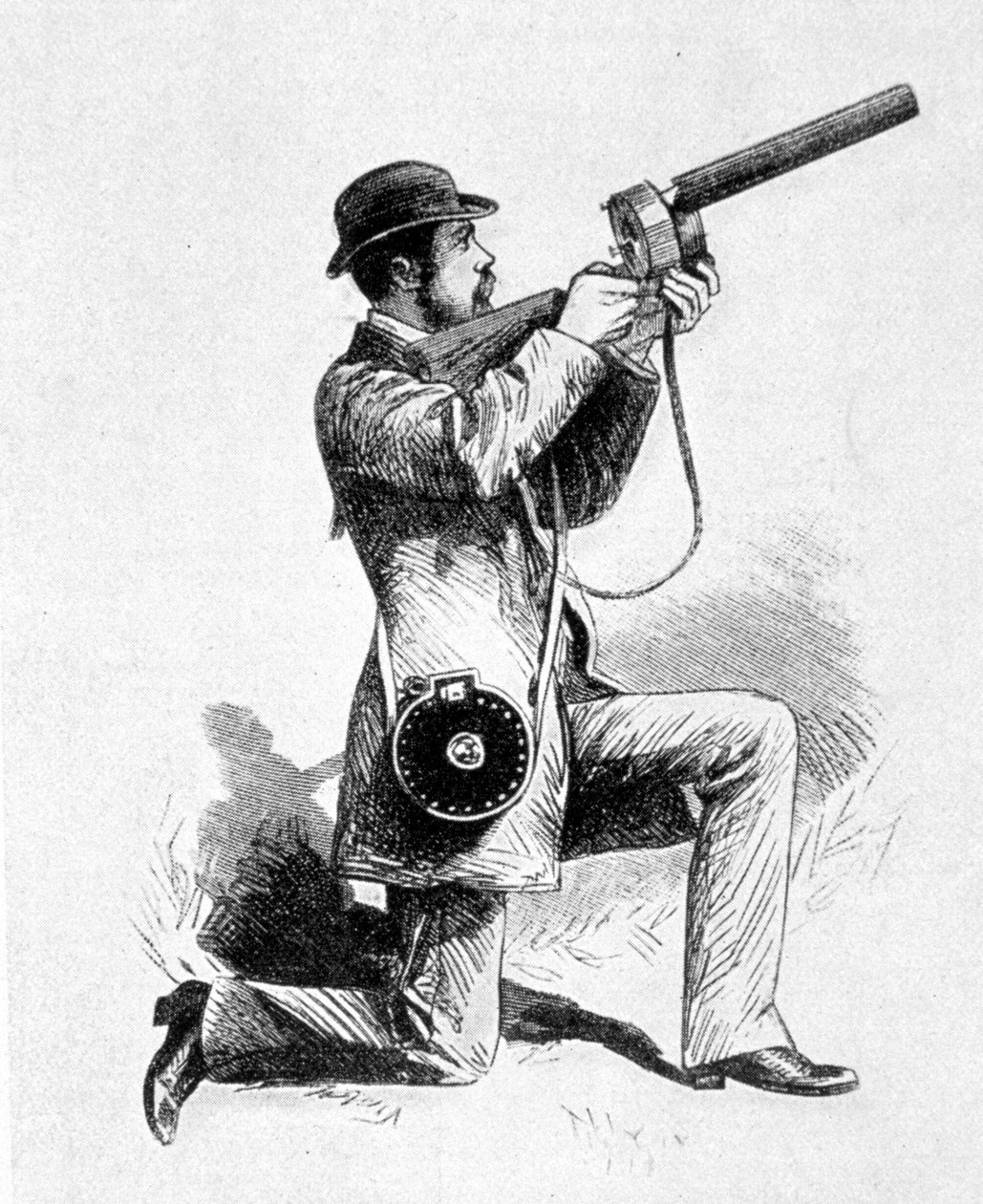 Hvordan Etienne Jules (Etienne-Jules) Mareys riffel blev brugt til at fotografere fugle. af Unknown artist