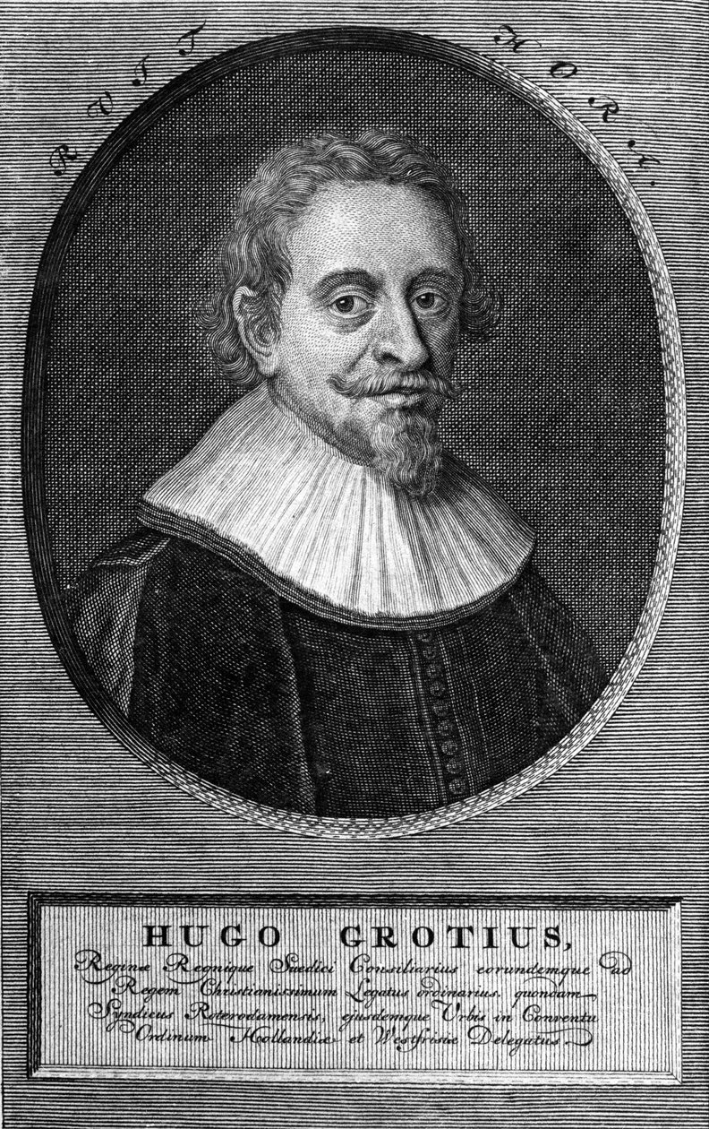 Hugo Grotius (1583-1645) (Huig de Groot), hollandsk advokat og diplomat. af Unknown artist