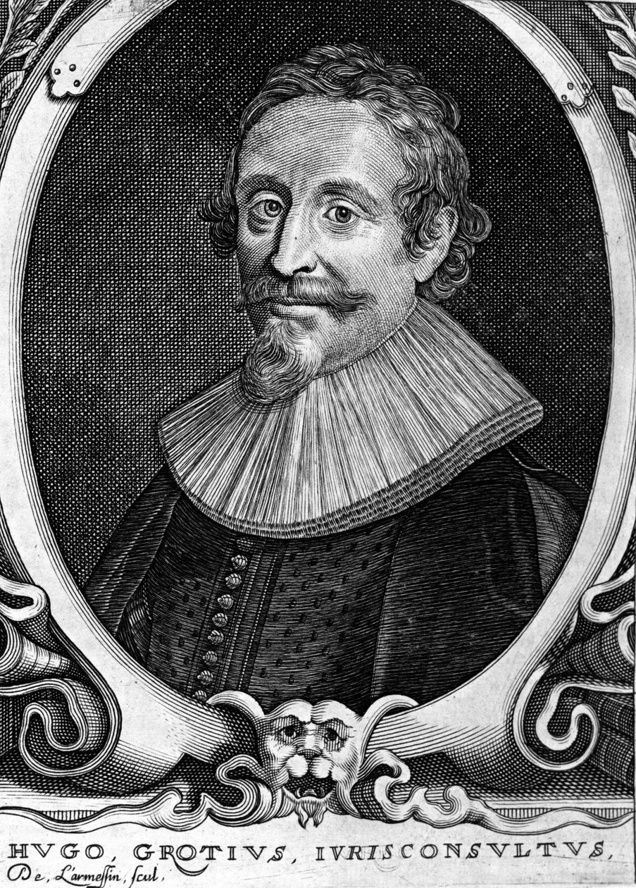 Hugo Grotius (1583-1645) (Huig de Groot), hollandsk advokat og diplomat. af Unknown artist