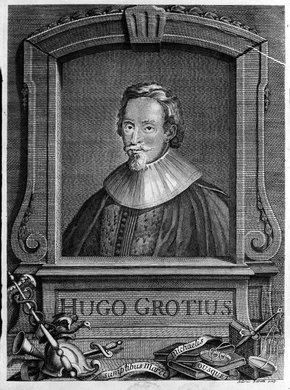 Hugo Grotius (1583-1645) (Huig de Groot), hollandsk advokat og diplomat. af Unknown artist